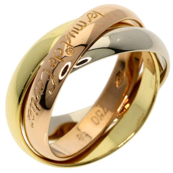 CARTIER 18k Pink Trinity Ring #48 - Picture 2 of 10